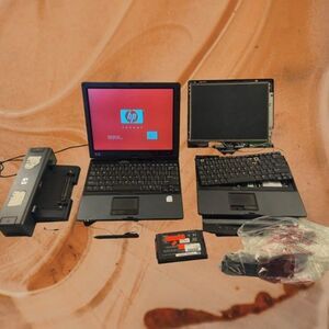 HP Compaq tc4400 2-in-1 Tablet Laptop, Docking Station, Another HP Tc4200 Parts